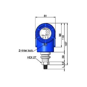 เครื่องส่งสัญญาณความดันอัจฉริยะ [Alsensor] รุ่น P601 ซีรีส์ 4-20mA HART พร้อมจอ LCD ในตัว วัสดุ STS316L ได้รับการรับรองมาตรฐาน Ex d IIC T6 KGS - Product Image 2