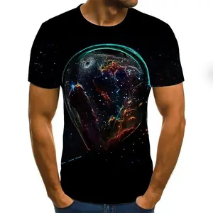 New Design Sublimation T-shirt With a Large & Impressive Print on a Custom Theme Men Tee Shirt