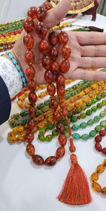Perles de prière islamiques personnalisées en résine, chapelet fait main, pendentif, perles rondes marbrées, pompon, artisanat religieux, cadeau, figurine moulée - Product Image 6