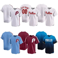 Maillots de baseball personnalisés très demandés – Ensembles en Spandex/Coton/Fibre de bambou, imprimés par transfert thermique, broderie 3D, respirants et à séchage rapide