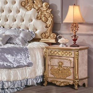 Juego de Dormitorio de Lujo Estilo Palacio Europeo Clásico, Madera de Caoba Sólida, Cama King Size, Armario, Mesitas de Noche, Tocador - Kiky - Product Image 2