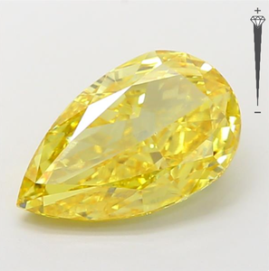 Diamante Cultivado en Laboratorio con Certificación IGI, Corte PEAR MODIFIED de 5.02 CT, Color Amarillo Intenso, Claridad VS1, CVD LG 790646181, ROYAL GEMS - Product Image 3