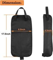 Oxford Fabric Durable Crossbody Bag with Zipper Closure and Padded Shoulder Strap for Drum Storage