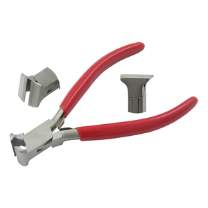 Cortador de extremos TC con mordazas de 130 mm, acero inoxidable, mangos de PVC, pelacables, crimpadora de circlips, para pesca, fabricación de joyas, manualidades DIY y trabajos con alambre - Product Image 1