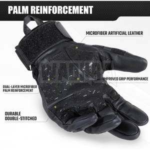 Guantes de Paintball de Cuero Vacuno de Alta Calidad con Protección de Seguridad, Guantes de Paintball al por Mayor - Product Image 6