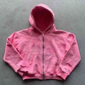 Sweat-shirt à capuche unisexe délavé à l'acide, coupe oversize, décontracté, streetwear, mode, confortable, coupe ample - Product Image 1