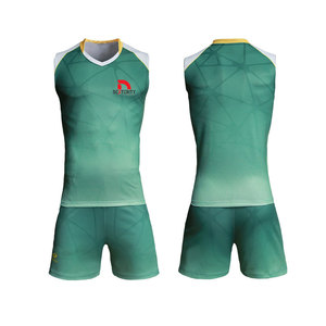 Uniforme de Voleibol Personalizado con Diseño y Logotipo para Hombre, Material de Poliéster, Ropa Deportiva Transpirable para Adultos, Venta al Por Mayor - Product Image 1