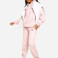 Ensemble de survêtement long et élégant pour femmes, en tissu uni, confortable, deux pièces, pour la salle de sport, la course à pied, le yoga et les activités quotidiennes, style tendance