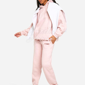 Ensemble de survêtement long et élégant pour femmes, en tissu uni, confortable, deux pièces, pour la salle de sport, la course à pied, le yoga et les activités quotidiennes, style tendance - Product Image 3