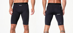 <b>Mens</b> Half Tights <b>Compression</b> <b>Shorts</b> Custom Logo 4 Way Stretch Lightweight Gym Fitness Athletic <b>Shorts</b> with Elastic Waist - Product Image 5