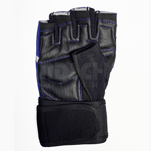 Gants d'entraînement de musculation unisexes de haute qualité en PU rose à demi-doigts avec logo personnalisé HANDSCHUHE INDUSTRIES - Product Image 5