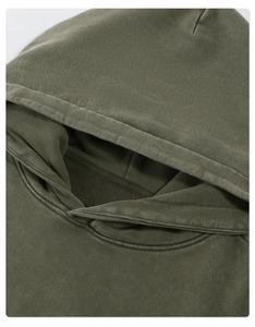 Nouveaux sweats à capuche délavés 2026 pour hommes, respirants, de haute qualité, avec impression de logo personnalisée sur le devant - Product Image 2