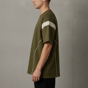 เสื้อยืดฮิปฮอปผู้ชายทรงหลวม ระบายอากาศได้ดี ผ้าฝ้าย 100% หนัก 180 กรัม คุณภาพพรีเมียม สกรีนโลโก้ตามสั่ง ไซส์พลัส เป็นมิตรต่อสิ่งแวดล้อม - Product Image 6