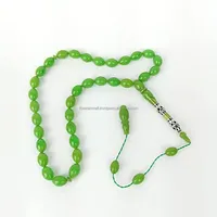 Standard et élégant résine Tasbih 10mm 33 perles résine musulman rouge gland Islam Bracelet arabe Eid Misbaha gland pour mosquée