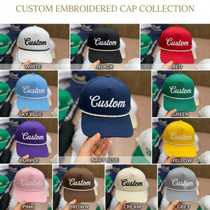 Gorra de Béisbol de 5 Paneles con Logotipo Bordado en 3D Personalizado, Estructurada, con Visera Curva, Transpirable, de Tela de Algodón Impermeable, Gorras al por Mayor - Product Image 5