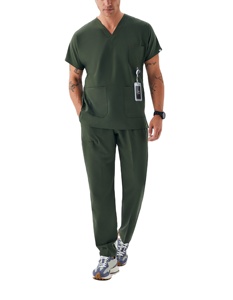 Tenues Médicales Unisexe pour Hôpitaux – Uniformes d'Infirmières en Tissu Spandex/Polyester Tissé avec Détection d'Aiguilles – Designs Personnalisés OEM - Product Image 2