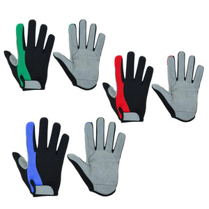 Gants de cyclisme unisexes à doigts entiers, respirants, en polyester, antidérapants, gris, rouge, noir, pour l'été, pour la conduite en plein air - Product Image 6