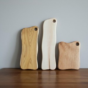UO Creative Design Irregular Shape Solid <b>Black</b> Walnut Wood Cutting Serving Chopping <b>Board</b> with Handle for Steak Meat Charcuterie - Product Image 1