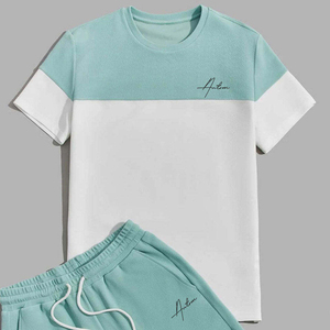 Conjunto de camiseta y pantalones cortos de gimnasio para hombre, de secado rápido, para entrenamiento deportivo, fabricante OEM. - Product Image 5