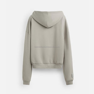 Logo personnalisé Sweat à capuche surdimensionné lourd pour hommes 600 GSM coton biologique France Terry Boxy veste d'hiver - Product Image 6