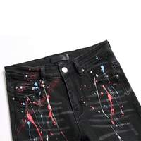 Celana Jeans Pria Gaya Kasual Musim Gugur Musim Dingin Kualitas Terbaik Katun Organik Ramah Lingkungan Logo Kustom Tinggi Model Lurus Ringan Sedang