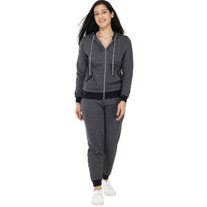 Ensemble de survêtement d'hiver 2 pièces pour femme, style streetwear, en polyester doux 100%, avec sublimation, vente en gros - Product Image 6