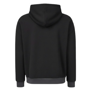 Sweat-shirt à capuche noir personnalisé, unisexe, uni, pour OEM et vente en gros - Product Image 3