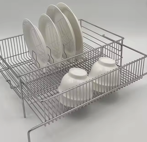 OEM/ODM Vietnam Stainless Steel 304 Single Tier <b>Dish</b> Draining <b>Rack</b> Multifunction Kitchen Organizer Storage Shelf - Product Image 1