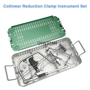 Juego de instrumentos quirúrgicos veterinarios Dentavex modelo 2026: Pinza de reducción colineal ortopédica tipo pistola - Product Image 1