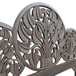 Cabecero de Cama Artesanal de Madera Tallada Smart Art, Tamaño Queen, Esculpido a Mano, Decoración Vintage de Madera Ingenierizada con Acabado Negro para Colgar en la Pared - Product Image 4