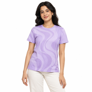Camisetas Lisas de Verano para Mujer en Venta en Línea, Servicio OEM con Logotipo, Camisetas Lisas al por Mayor para Mujer, Camisetas Casuales para Mujer - Product Image 1