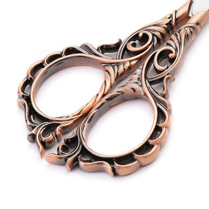 Ciseaux de couture exquis de petite taille pour salon de beauté, ensemble de ciseaux à broder vintage en acier inoxydable - Product Image 6