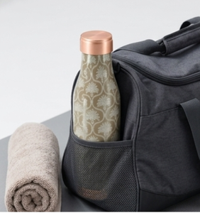 Luxury Printed Copper Water <b>Bottle</b> Vintage Pattern Pure Copper Leak Proof Eco Friendly <b>Flask</b> Ideal For Home Office And Travel - Product Image 3
