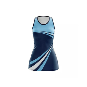 Meilleur fournisseur d'uniformes de netball, ensemble personnalisé, vêtements de sport d'équipe, maillot de netball unisexe, personnalisable, imprimé, 100% polyester, séchage rapide - Product Image 1