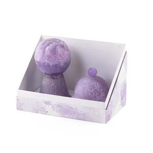 Purple <b>Ceramic</b> Incense Burner Set with Lid and Stand Aromatherapy <b>Diffuser</b> for Home Fragrance All-Season Use - Product Image 2