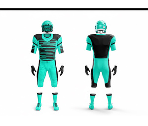 Ensemble d'uniformes de football américain, fabricant de vêtements de sport personnalisés de haute qualité |   Tenue de football d'équipe |   Vêtements de sport en polyester respirant - Product Image 5