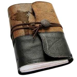 Diario de Cuero Genuino Premium con Papel Reciclado, Diseño Vintage, Cuaderno Ligero y Portátil para Escritura Diaria - Product Image 4