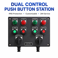 Panel de Operación Industrial a Prueba de Explosiones IP65, Estación de Control de Arranque y Parada de Motor Dual para Equipos de Bombas y Ventiladores