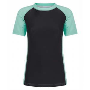 Rashguard pour femmes de qualité supérieure, en promotion, sur mesure, design uni, couleurs unies, pour la gym et le fitness. - Product Image 4