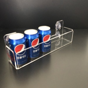 2025 elegante y funcional: nuevo soporte de exhibición de acrílico con logotipo personalizado con ventosas para latas perfectas para refrigeradores y eventos - Product Image 3