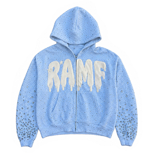Sweat à capuche pour homme personnalisé, imprimé DTG, surdimensionné, imperméable, avec impression Puf, bords bruts déchirés, en molleton bouclette, motif graphique Y2K - Product Image 1