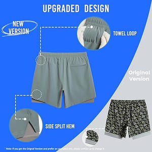 Shorts de sport pour hommes en maille respirante à double couche personnalisés avec poches, collection été 2026, haute qualité, par Dress Sports - Product Image 6