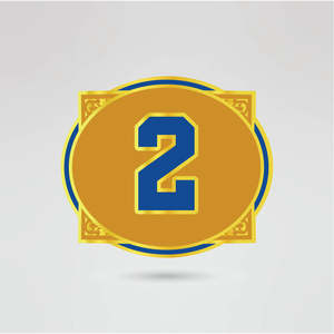 Golden Metal <b>Wrestling</b> Championship <b>Belt</b> with Blue Accents and Custom Text Design Golden metal <b>wrestling</b> <b>belt</b> Blue accent - Product Image 4