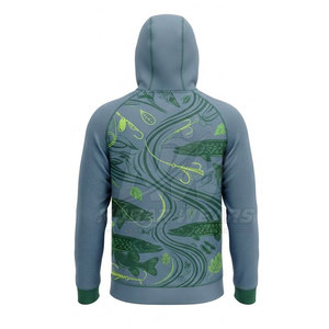 Sudadera Deportiva de Pesca con Capucha, Manga Larga, para Actividades al Aire Libre, con Material de Secado Rápido, para Pesca, Camping, Senderismo y Navegación - Product Image 4