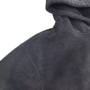 2026 Sweat à capuche pour homme personnalisé, vintage, délavé à l'acide, 100% coton, épais, coupe oversize, épaules tombantes, streetwear, brodé, vierge - Product Image 5