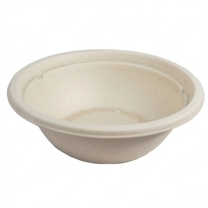 32 OZ Unbleached Bagasse Cake Bowl Compostable Disposable Microwave-safe Eco-friendly Sugarcane Fiber Food <b>Container</b> for - Product Image 1