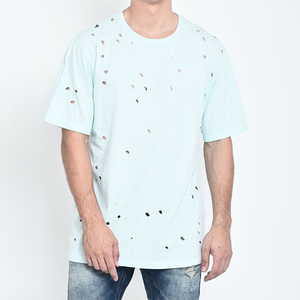 Camisetas de Alta Calidad Personalizadas con Efecto Desgastado para Hombre, Nueva Llegada, Formales, 100% Algodón Orgánico, Corte Holgado, Ecológicas y Transpirables - Product Image 6