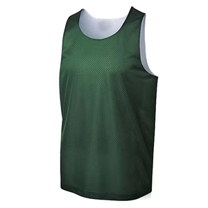 Maillot de basket-ball pour équipes, vêtements de sport athlétiques, respirant, logo personnalisé imprimé, 100% polyester, séchage rapide, sans manches, col rond, unisexe - Product Image 2