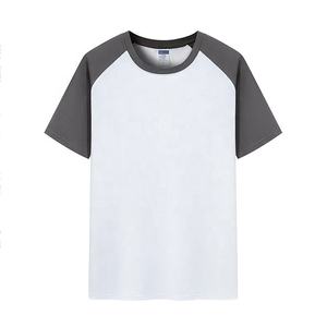 Hot T-<b>shirt</b> Custom logo Cotton Shoulder <b>Patchwork</b> Round Neck Vintage Model Parent-child Clothing Short Sleeve T <b>shirts</b> - Product Image 6