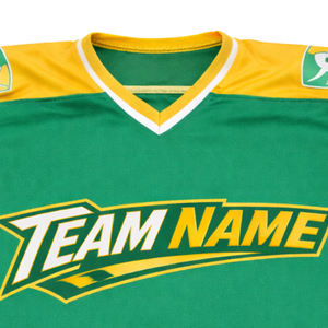 Maillot de hockey sur glace personnalisé |   Maillot de sport personnalisé en tissu mesh 220 GSM avec graphiques sublimés du nom de l'équipe – Short d'uniforme professionnel - Product Image 5